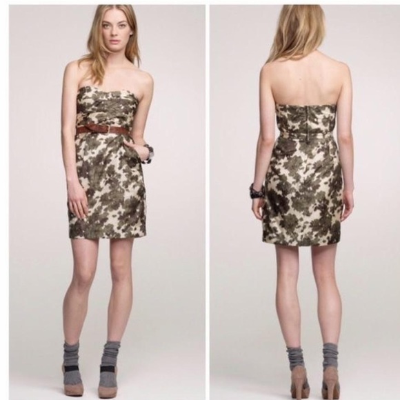 J. Crew 2 silk strapless dress - Picture 1 of 8